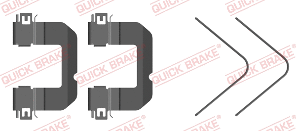 Accessory Kit, disc brake pad (109-0102R-1)
