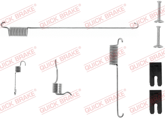 Accessory Kit, brake shoes (105-0829-1R)