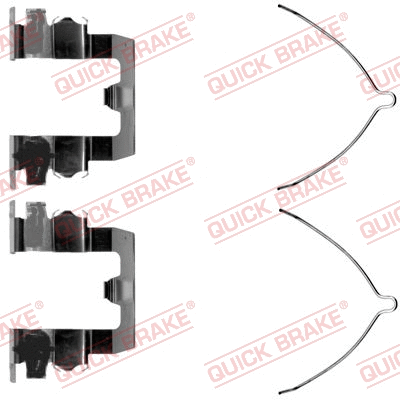 Accessory Kit, disc brake pad (109-1095-1)