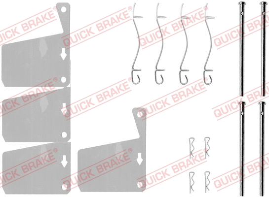 Accessory Kit, disc brake pad (109-0955)