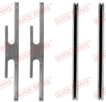 Accessory Kit, disc brake pad (109-1012-1)