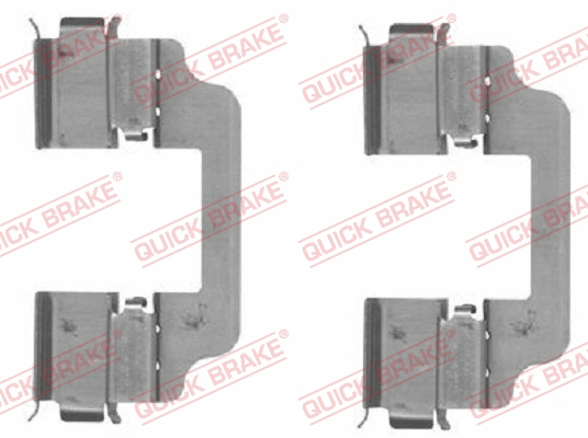 Accessory Kit, disc brake pad (109-1828R-1)