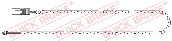 Warning Contact, brake pad wear (WS 0246 A)