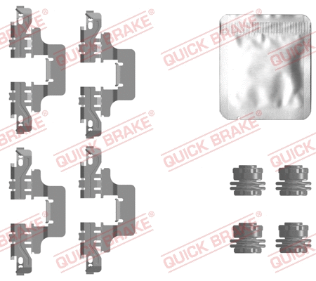 Accessory Kit, disc brake pad (109-0128)