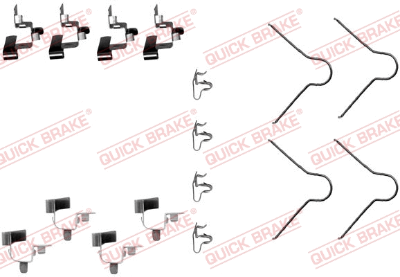 Accessory Kit, disc brake pad (109-1130)