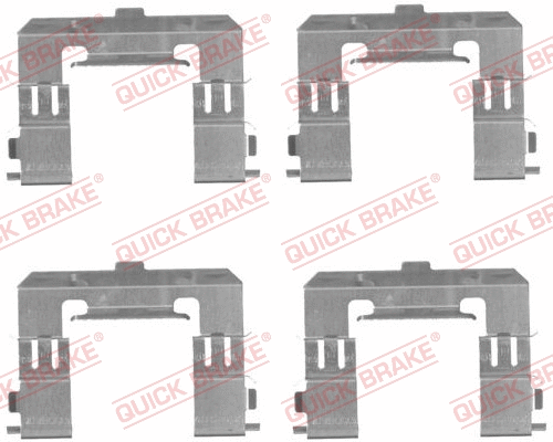 Accessory Kit, disc brake pad (109-1715)
