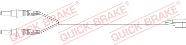 Warning Contact, brake pad wear (WS 0279 A)