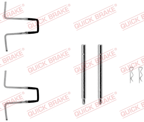 Accessory Kit, disc brake pad (109-0977-1)