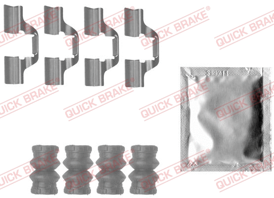 Accessory Kit, disc brake pad (109-1827)