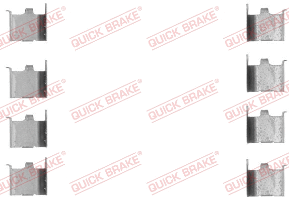 Accessory Kit, disc brake pad (109-1132)