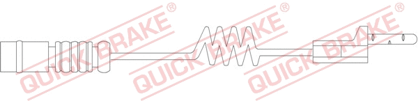 Warning Contact, brake pad wear (WS 0183 A)