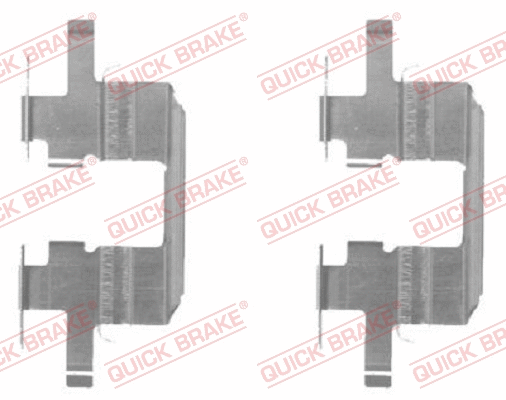 Accessory Kit, disc brake pad (109-1711-1)