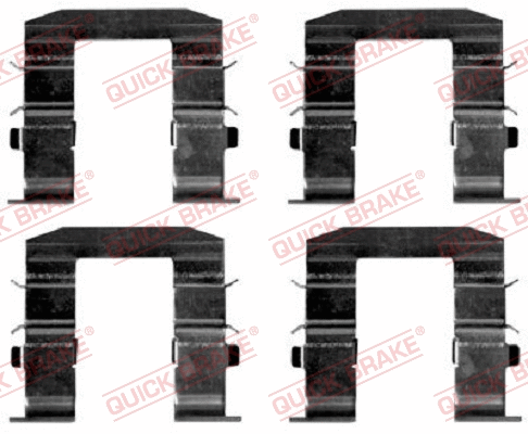 Accessory Kit, disc brake pad (109-1665)