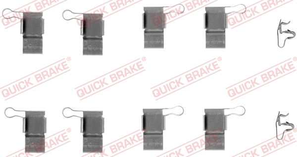Accessory Kit, disc brake pad (109-1193)