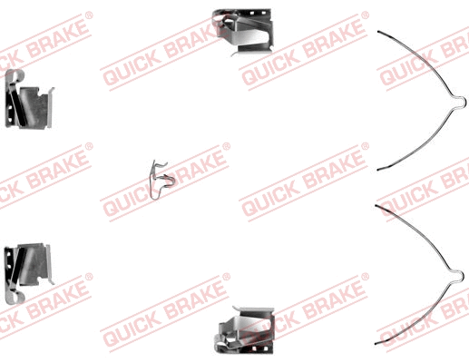 Accessory Kit, disc brake pad (109-1268-1)