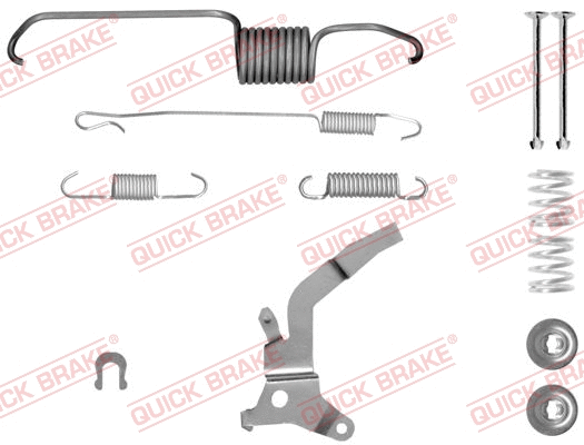 Accessory Kit, brake shoes (105-0864X-1L)
