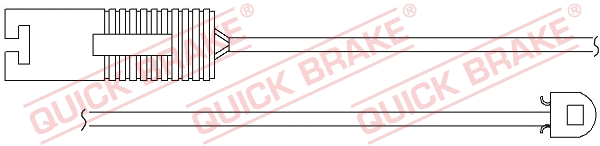 Warning Contact, brake pad wear (WS 0151 A)