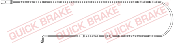 Warning Contact, brake pad wear (WS 0292 A)