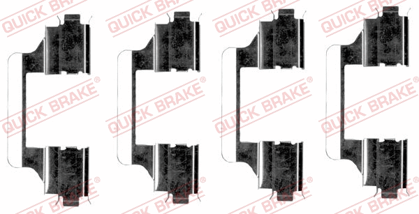 Accessory Kit, disc brake pad (109-1656)