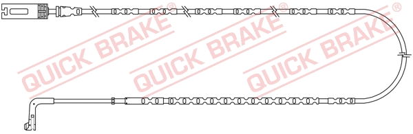 Warning Contact, brake pad wear (WS 0247 A)