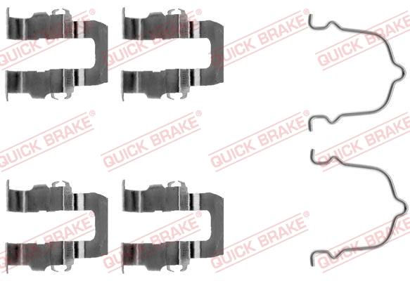 Accessory Kit, disc brake pad (109-1119)