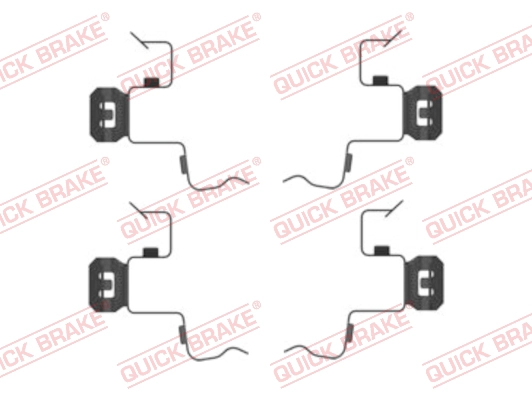 Accessory Kit, disc brake pad (109-0156R-1)