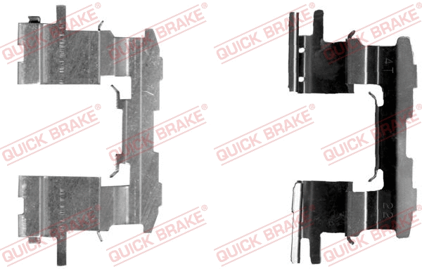 Accessory Kit, disc brake pad (109-1631-1)