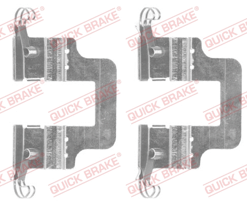 Accessory Kit, disc brake pad (109-1766-1)