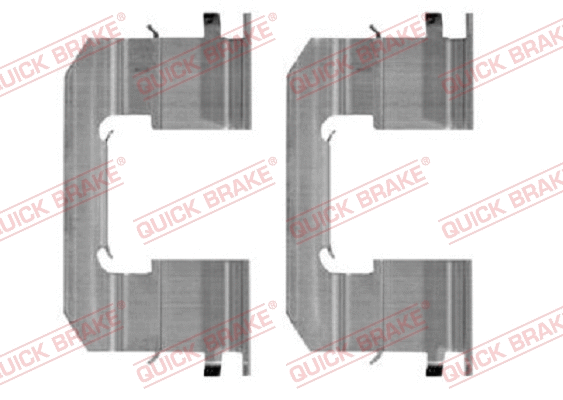 Accessory Kit, disc brake pad (109-0006R-1)