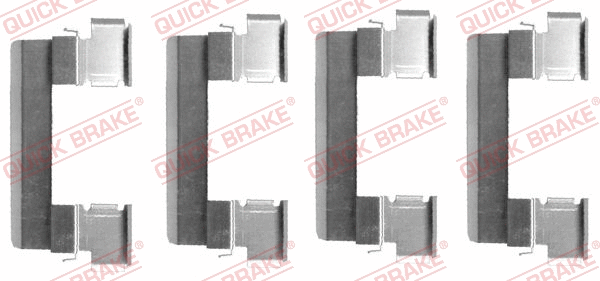 Accessory Kit, disc brake pad (109-1655)