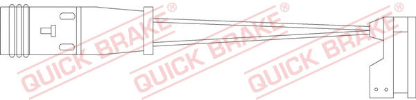 Warning Contact, brake pad wear (WS 0227 A)