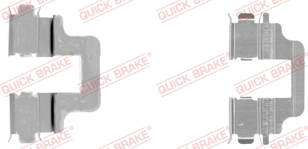 Accessory Kit, disc brake pad (109-1731-1)