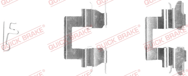 Accessory Kit, disc brake pad (109-1608-1)