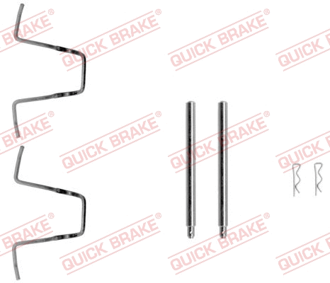 Accessory Kit, disc brake pad (109-1010-1)