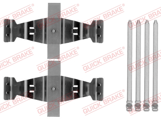 Accessory Kit, disc brake pad (109-1786)