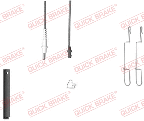 Accessory Kit, disc brake pad (109-1280X-1R)