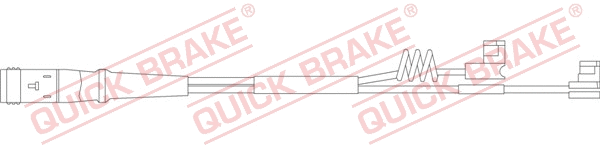Warning Contact, brake pad wear (WS 0232 A)