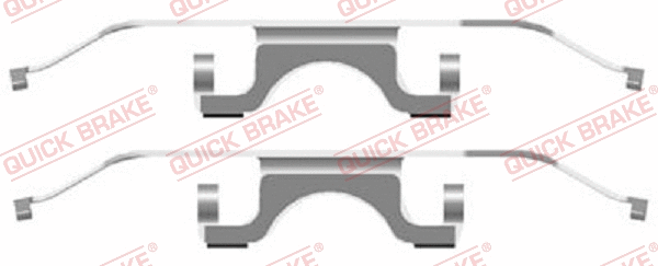 Accessory Kit, disc brake pad (109-1702)