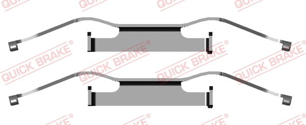 Accessory Kit, disc brake pad (109-1680)