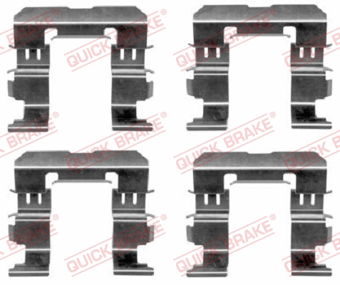 Accessory Kit, disc brake pad (109-1612)