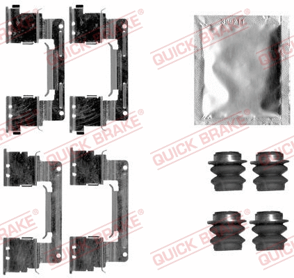 Accessory Kit, disc brake pad (109-1838)