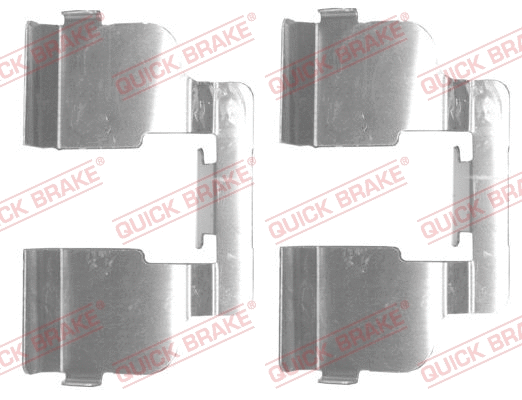 Accessory Kit, disc brake pad (109-1835R-1)