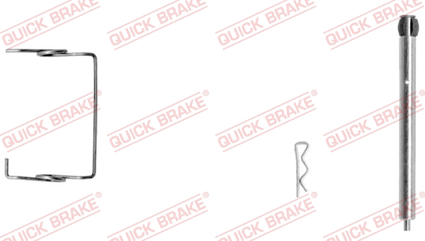 Accessory Kit, disc brake pad (109-1267-1)