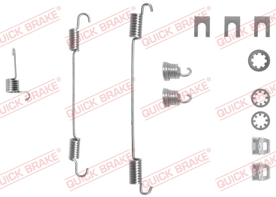 Accessory Kit, brake shoes (105-0656-1R)
