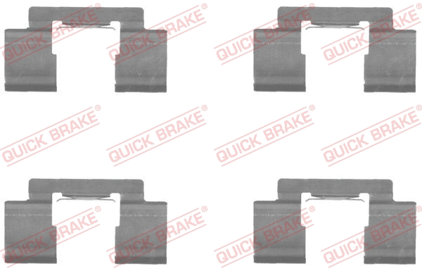 Accessory Kit, disc brake pad (109-1732)