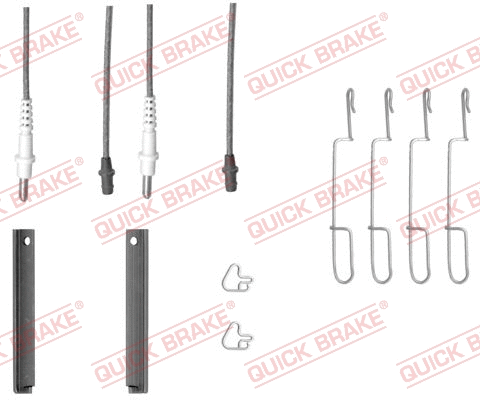 Accessory Kit, disc brake pad (109-1280X)