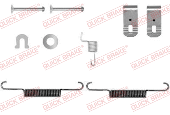 Accessory Kit, parking brake shoes (105-0895-1)