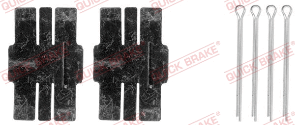 Accessory Kit, disc brake pad (109-1036)