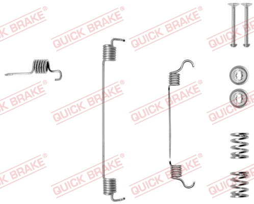Accessory Kit, brake shoes (105-0784-1R)