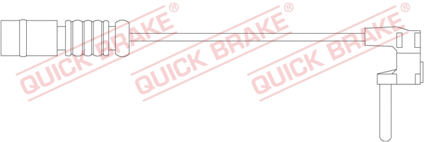 Warning Contact, brake pad wear (WS 0212 A)